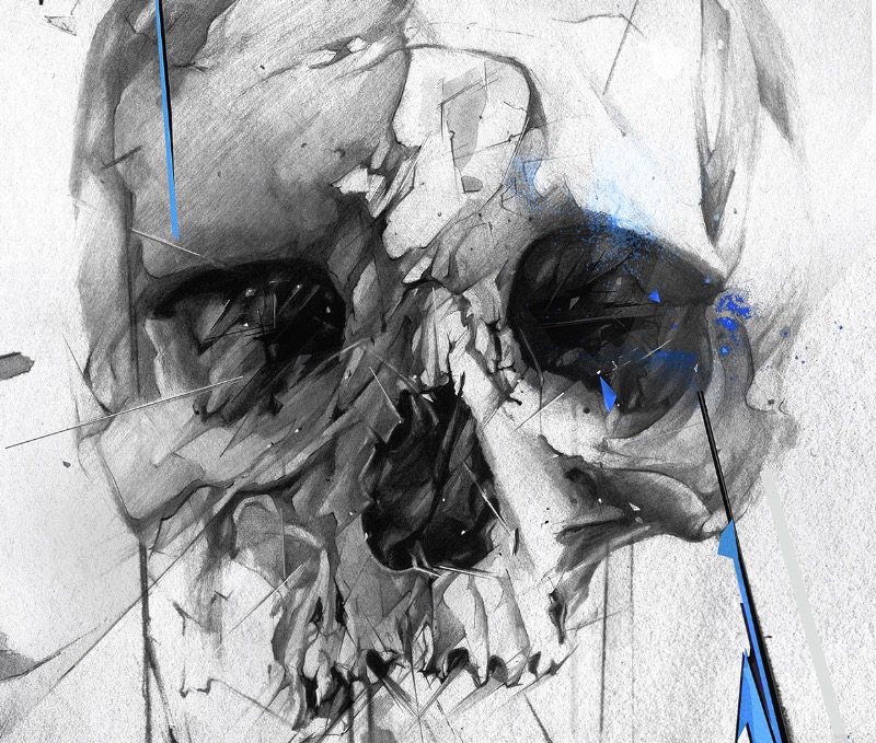 Alexis Marcou é um artista e ilustrador americano que, desde 2007, trabalha como freelancer para inúmeros clientes. Um desses clientes é a marca canadense de snowboard Endeavor Snowboards que comissionou uma série de elementos gráficos com a temática morte no espaço.