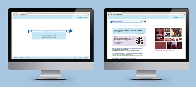 No Google Rebranding da designer Dana Kim, o visual da empresa ficou mais responsivo e mais amigável com a inserção da barra de pesquisa direto no logo. Essa solução visual veio dos OOs combinados do Google e, de acordo com a designer, simbolizam a união do usuário com a empresa e como eles se esforçam para engajar com o público.