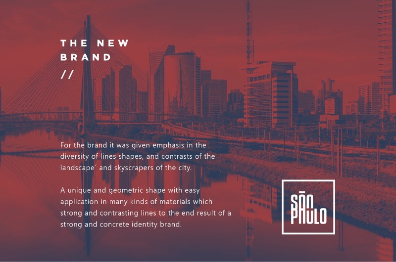 Rebranding São Paulo - Todo mundo sabe que a paisagem de São Paulo é repleta de cinza, concreto e edifícios. Todo mundo sabe que essa selva de pedra paulistana também é cheia de diversidade cultural e étnica. Por que não mostrar essa São Paulo através de um rebranding da cidade? Foi isso que o designer Haran Amorim resolveu fazer nessa interessante proposta que ele publicou no Behance. No material que ele criou, você pode ver como esse novo branding para São Paulo mostra o caracter multiracial da cidade, misturando o clássico e o moderno e ligando tudo isso ao futuro da maior cidade da América.