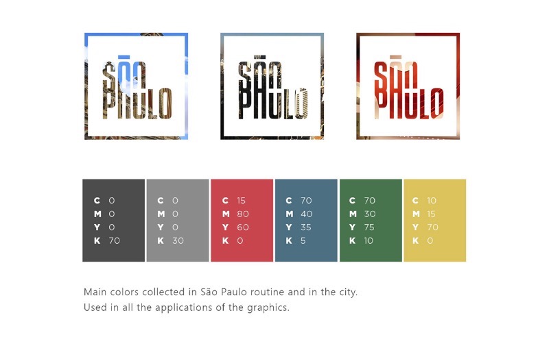 Rebranding São Paulo - Todo mundo sabe que a paisagem de São Paulo é repleta de cinza, concreto e edifícios. Todo mundo sabe que essa selva de pedra paulistana também é cheia de diversidade cultural e étnica. Por que não mostrar essa São Paulo através de um rebranding da cidade? Foi isso que o designer Haran Amorim resolveu fazer nessa interessante proposta que ele publicou no Behance. No material que ele criou, você pode ver como esse novo branding para São Paulo mostra o caracter multiracial da cidade, misturando o clássico e o moderno e ligando tudo isso ao futuro da maior cidade da América.