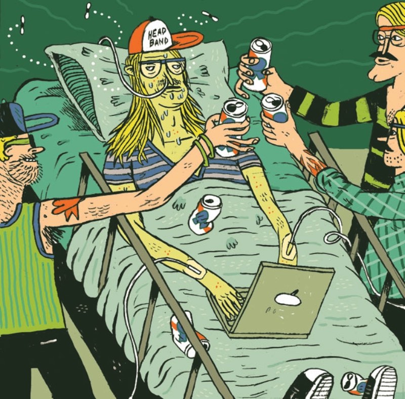 Josh Holinaty é um ilustrador freelancer lá do Canadá que tem um estilo de ilustração que parece ser bem simples mas esconde uma complexidade grande.