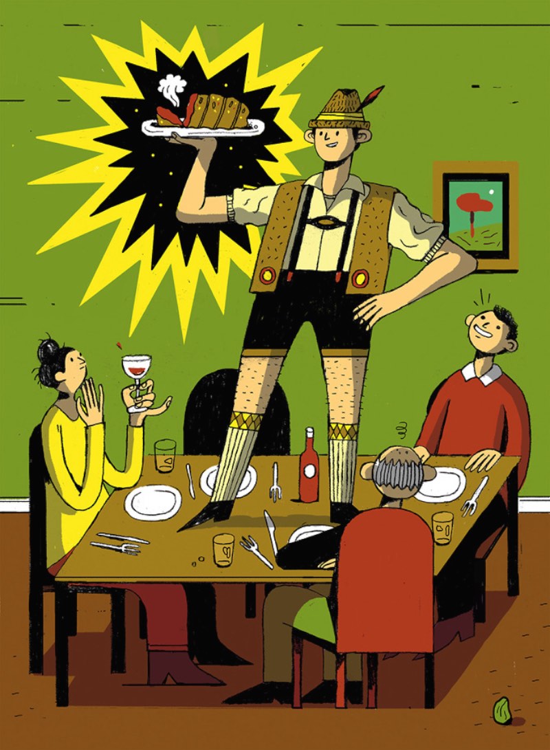 Josh Holinaty é um ilustrador freelancer lá do Canadá que tem um estilo de ilustração que parece ser bem simples mas esconde uma complexidade grande.