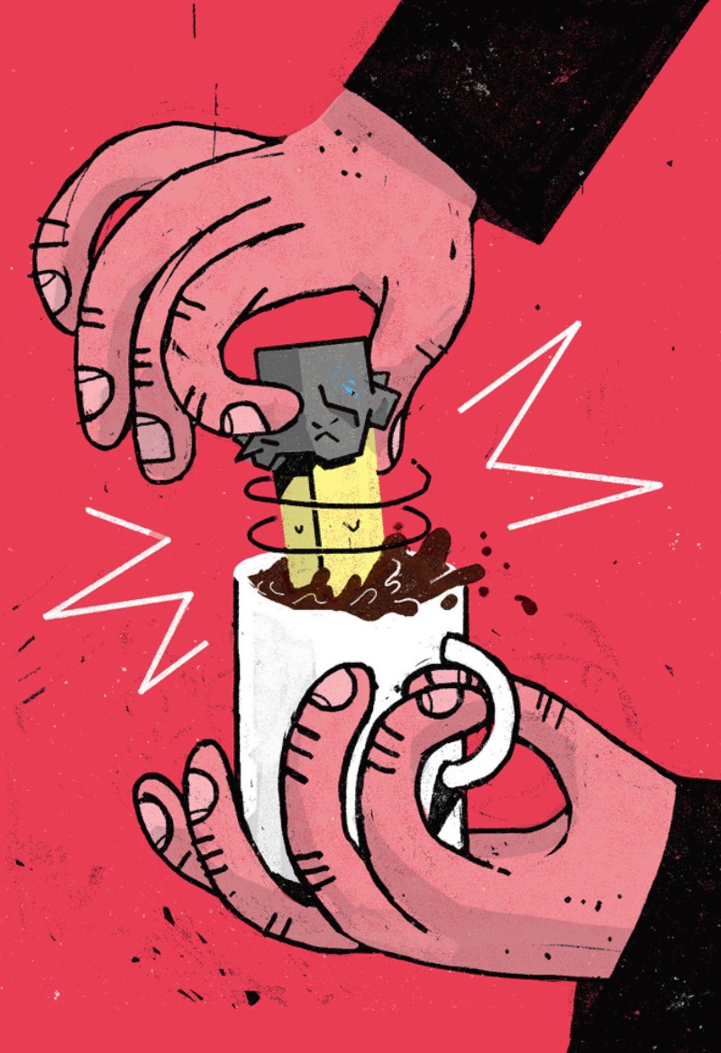 Josh Holinaty é um ilustrador freelancer lá do Canadá que tem um estilo de ilustração que parece ser bem simples mas esconde uma complexidade grande.