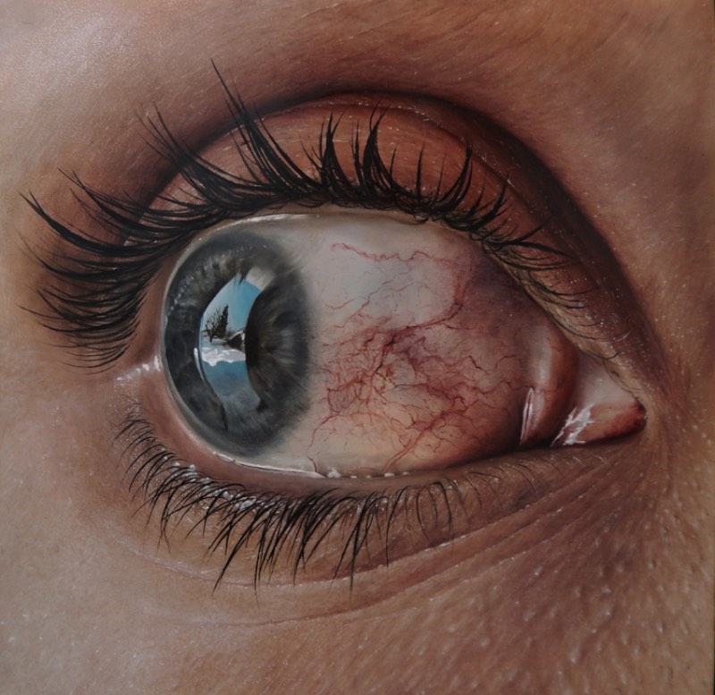 Quando se trata de pinturas hiper realistas, Kit King é um ótimo exemplo do que pode ser feito. Sua ideia é capturar momentos efêmeros que mudam um pouco nossas emoções. Mas sob a lente de uma realidade extremamente aumentada. 