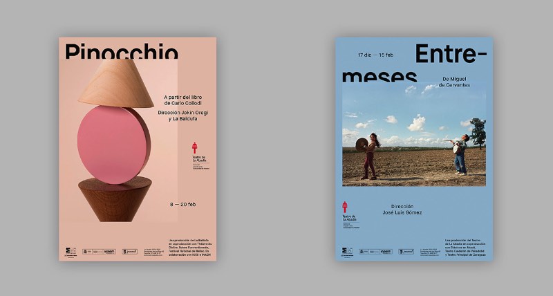 Aqui vocês podem ver os posters da temporada de 2014-2015 do Teatro de La Abadía criado pelo pessoal do estúdio Tres Tipos Gráficos, lá de Madrid. O apelo da direção de arte foi focado no lado fotográfico do design gráfico e cada peça era representada com uma fotografia.