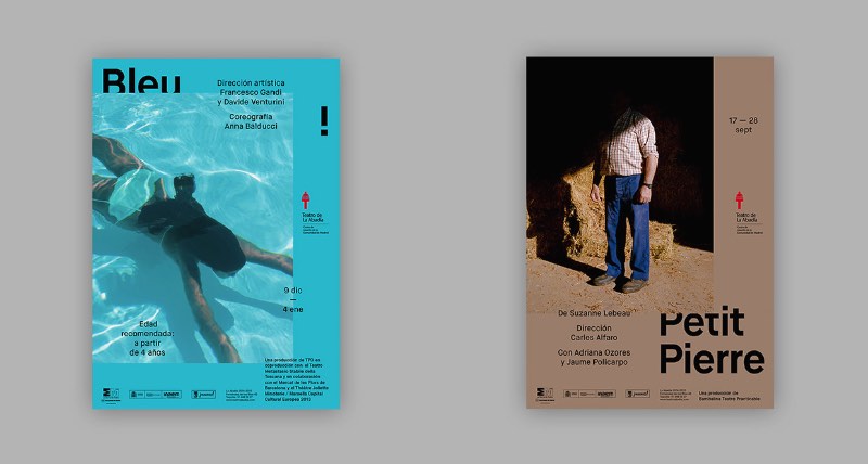 Aqui vocês podem ver os posters da temporada de 2014-2015 do Teatro de La Abadía criado pelo pessoal do estúdio Tres Tipos Gráficos, lá de Madrid. O apelo da direção de arte foi focado no lado fotográfico do design gráfico e cada peça era representada com uma fotografia.