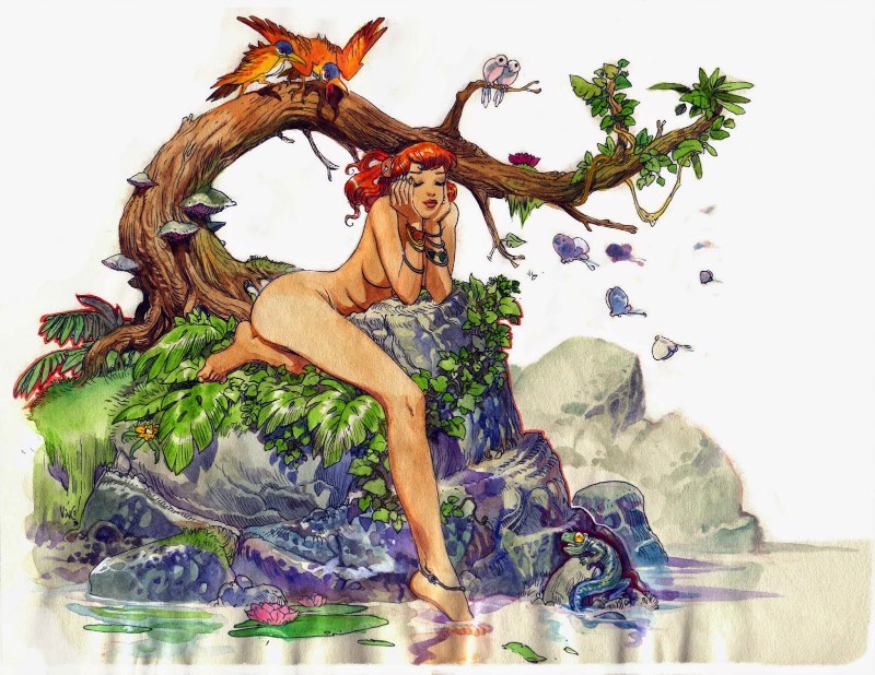Vince La France é um ilustrador que publica com uma certa frequência no seu portfólio mulheres ilustradas de um jeito que todo homem deve gostar.