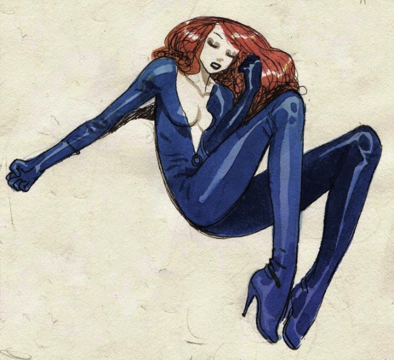 Vince La France é um ilustrador que publica com uma certa frequência no seu portfólio mulheres ilustradas de um jeito que todo homem deve gostar.