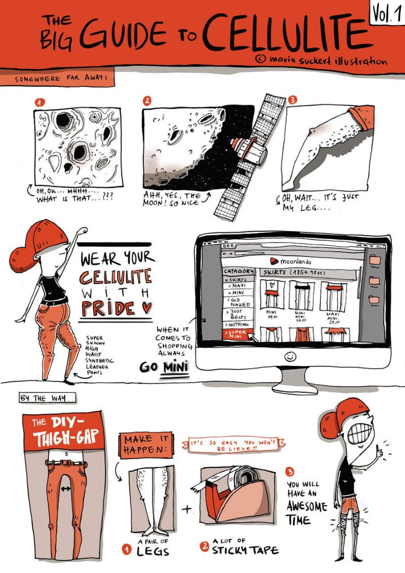 Maria Suckert é uma ilustradora alemã, trabalhando direto de Weimar como freelancer. Ela formou em comunicação visual em 2012 e desde então vem trabalhando com vários projetos diferentes entre eles alguns materiais para a revista Rolling Stone. 