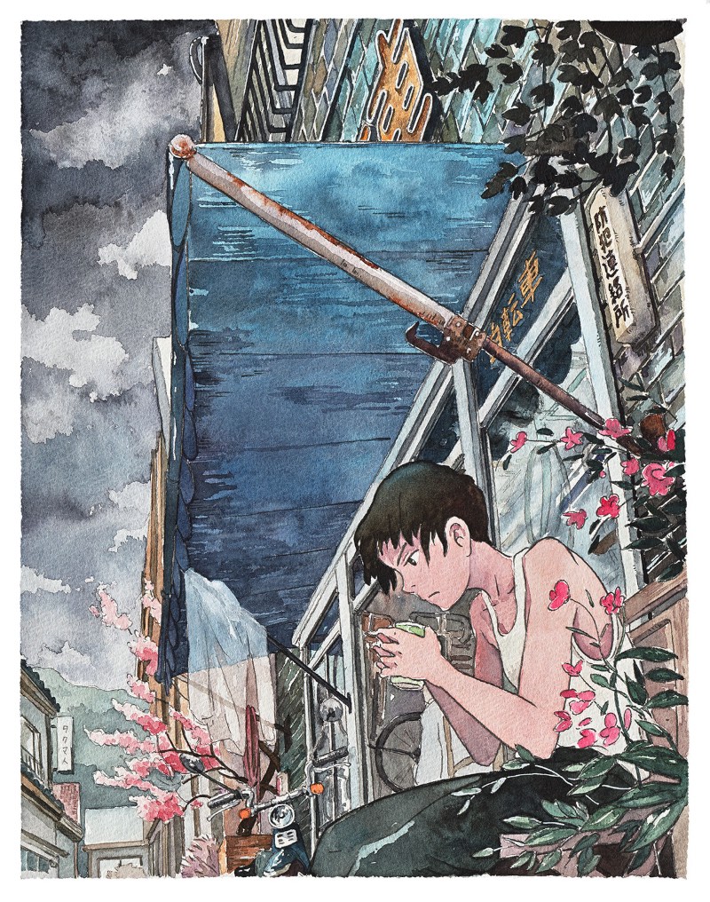 Bicycle Boy começou como um projeto divertido para o ilustrador Mateusz Urbanowicz. Ele se sentiu inspirado pelo trabalho de animação do Studio Ghibli no filme Whisper of the Heart e resolveu arriscar algumas aquarelas. Parece que a primeira ilustração desse projeto repercutiu tão bem online que ele resolveu criar essa série com 10 imagens que contam a história de um garoto andando de bicicleta, fazendo de tudo para atingir seu objetivo no final do dia.