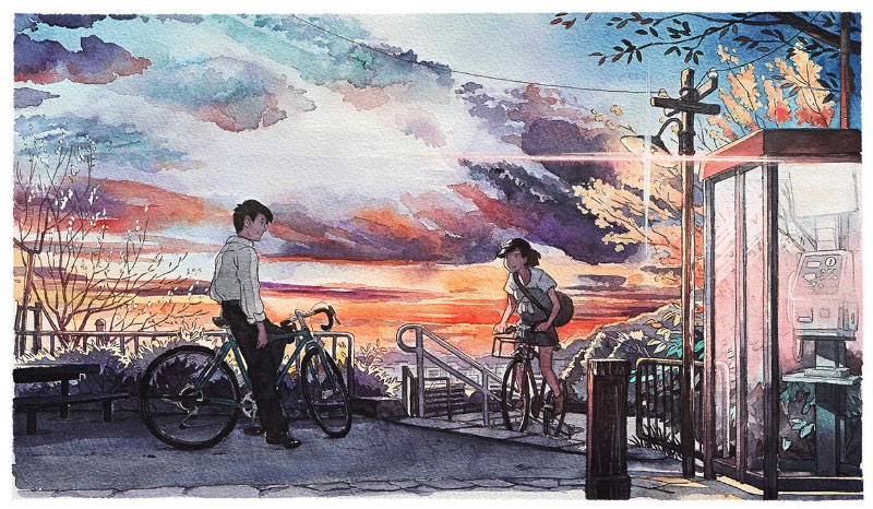 Bicycle Boy começou como um projeto divertido para o ilustrador Mateusz Urbanowicz. Ele se sentiu inspirado pelo trabalho de animação do Studio Ghibli no filme Whisper of the Heart e resolveu arriscar algumas aquarelas. Parece que a primeira ilustração desse projeto repercutiu tão bem online que ele resolveu criar essa série com 10 imagens que contam a história de um garoto andando de bicicleta, fazendo de tudo para atingir seu objetivo no final do dia.