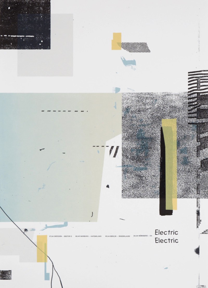 Damien Tran é um designer com um estilo abstrato de ilustração e design que me chamou a atenção no momento que me deparei com seu portfólio. Seus posters de shows misturam colagem, uma estética simples e bem DIY. Bem ao contrário do que vejo todos os dias pelas ruas aqui de Berlin.