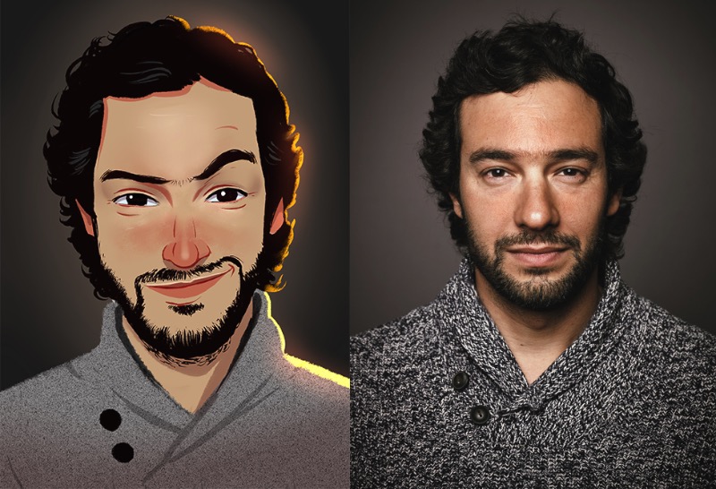 Julio Cesar é um ilustrador lá de Fortaleza que anda fazendo sucesso pelo instagram com seus retratos ilustrados cheio de cor e personalidade. Me deparei com o portfólio dele algumas vezes online e achei que estava cometendo um erro ao não publicar seu portfólio aqui.  O que mais me chamou a atenção na perpétua série de retratos que ele publica no seu perfil do Behance é como ele parece aprimorar algumas das fotografias que usa como referência e acaba criando ilustrações visualmente mais interessantes do que as fotos. Dêem uma olhada abaixo e vejam o que estou querendo dizer.