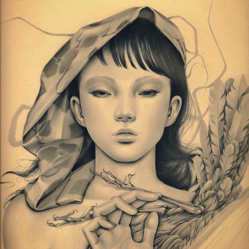 Ozabu é como é conhecida a artista japonesa que você vai ver nas imagens abaixo. Seu trabalho de ilustração e arte é fenomenal e tenho certeza de que vocês vão gostar. O que mais me chamou a atenção no trabalho da Ozabu é a forma com a qual ela trabalha com as sombras e as formas do rosto humano, seguindo um visual que, pelo menos para mim, é extremamente japonês.
