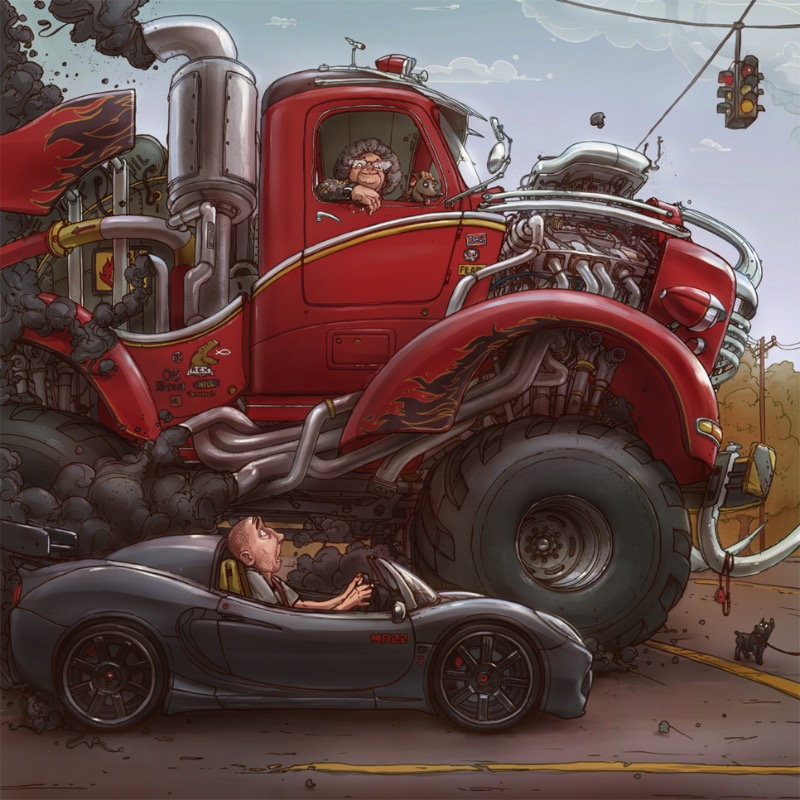 Acompanhamos o portfólio de ilustração do Michal Dziekan desde 2011 e, por isso mesmo, temos que publicar seu trabalho aqui sempre que possível. Ele que começou com design no mundo da animação, mudou de área em 2011 e foi mexer com imagens estáticas. Imagens essas que ele descreve como ilustrações grotescas repletas de humor negro e personagens distorcidos. 