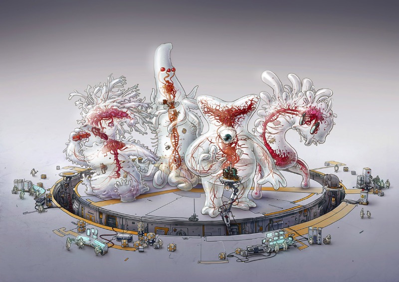Acompanhamos o portfólio de ilustração do Michal Dziekan desde 2011 e, por isso mesmo, temos que publicar seu trabalho aqui sempre que possível. Ele que começou com design no mundo da animação, mudou de área em 2011 e foi mexer com imagens estáticas. Imagens essas que ele descreve como ilustrações grotescas repletas de humor negro e personagens distorcidos. 