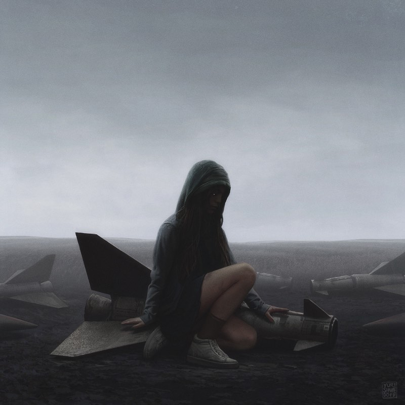 Yuri Shwedoff é um artista digital baseado em Moscou cujo trabalho é repleto de paisagens dramáticas repletas de uma temática pós apocalíptica. E, essas paisagens e cenários misturam uma temática de ficção científica onde a tecnologia e a biologia parecem andar de mãos dadas.