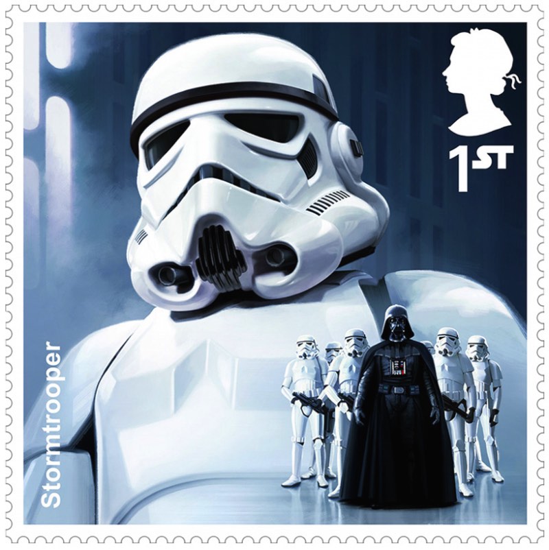 Selos de Guerra nas Estrelas para Galáxias Distantes - O Royal Mail britânico acabou de anunciar sua mais nova coleção de selos e eles apresentam personagens de toda a franquia de Guerra nas Estrelas. O material foi criado pelo designer Malcolm Tween da Digital Progression e os doze selos dessa coleção mostram de Darth Vader a Han Solo, passando por Boba Fett e Yoda até Obi Wan Kenobi e Chewbacca. 