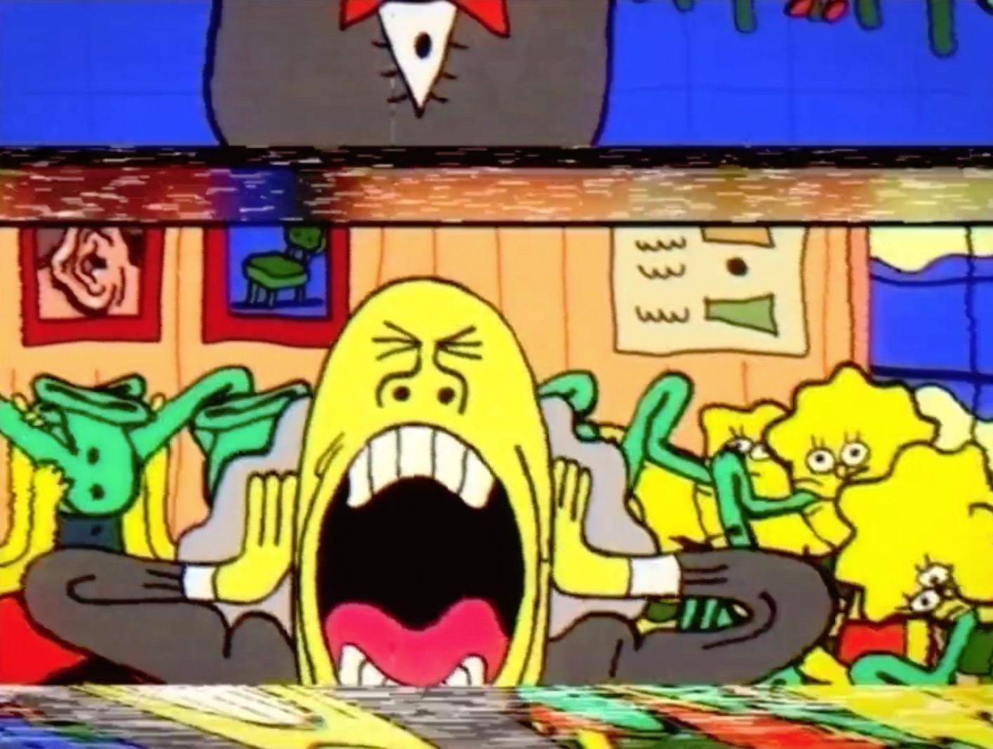 Sim, a gente ama os Simpsons mesmo não tendo assistido o desenho animado tem um belo tempo. Mas, o que Yoann Hervo é algo especial. Especial de um jeito complicado de explicar. Afinal, a abertura dos Simpsons por Yoann Hervo mostra um desenho animado distópico e totalmente bizarro. Aqui os rostos dos personagens são diferentes, distorcidos como as transições de cenas e pneus em chamas pelas ruas mostram que algo errado aconteceu.