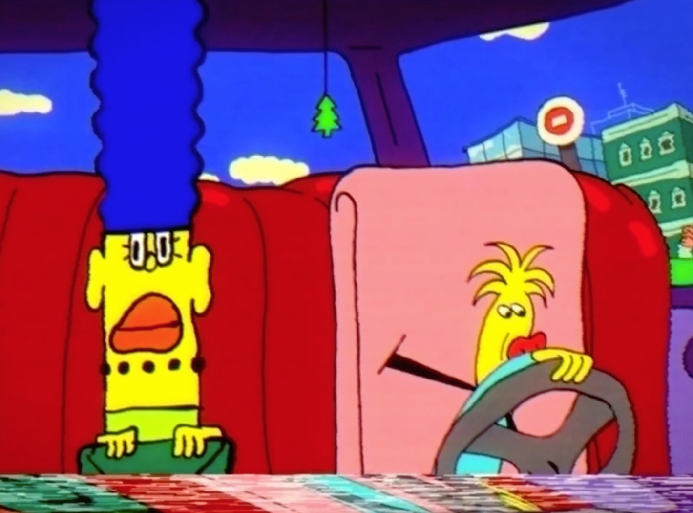 Sim, a gente ama os Simpsons mesmo não tendo assistido o desenho animado tem um belo tempo. Mas, o que Yoann Hervo é algo especial. Especial de um jeito complicado de explicar. Afinal, a abertura dos Simpsons por Yoann Hervo mostra um desenho animado distópico e totalmente bizarro. Aqui os rostos dos personagens são diferentes, distorcidos como as transições de cenas e pneus em chamas pelas ruas mostram que algo errado aconteceu.