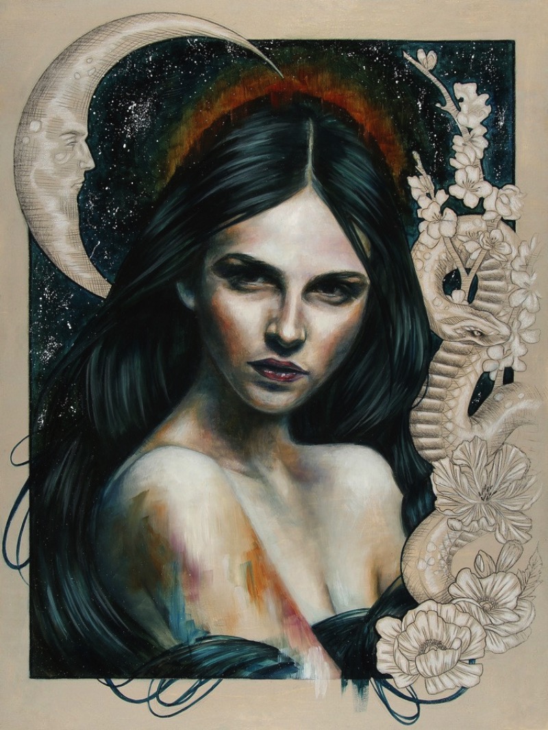 Wendy Ortiz é uma artista auto-didata que produz belíssimas pinturas que podem ser melhor apreciadas nas imagens abaixo. Mas, ela não fica só nas pinturas, ela também faz tatuagens lá em Anaheim, na Califórnia, e você pode ver esse lado do seu trabalho aqui.