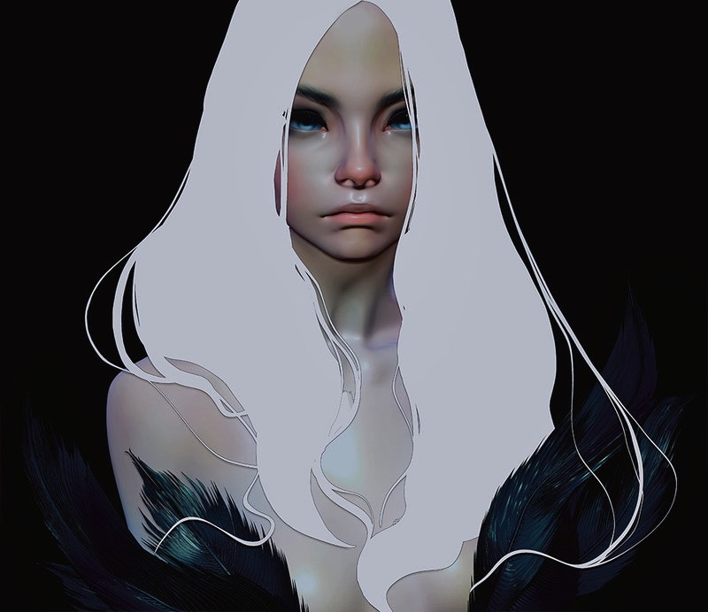 Cezar Brandão é um artista digital e ilustrador lá de São Paulo. Seu trabalho é voltado para retratos que usam muito bem de espaços negativos e de diferentes gradientes e tons. Algumas vezes, essas ilustrações me lembram um pouco o trabalho do Alphonse Mucha. 