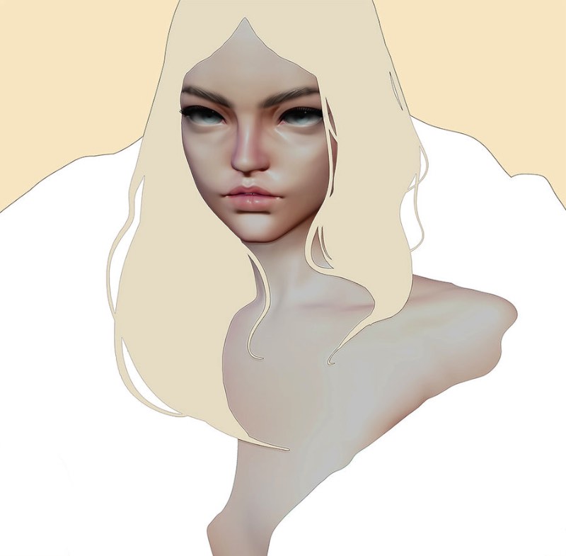 Cezar Brandão é um artista digital e ilustrador lá de São Paulo. Seu trabalho é voltado para retratos que usam muito bem de espaços negativos e de diferentes gradientes e tons. Algumas vezes, essas ilustrações me lembram um pouco o trabalho do Alphonse Mucha. 