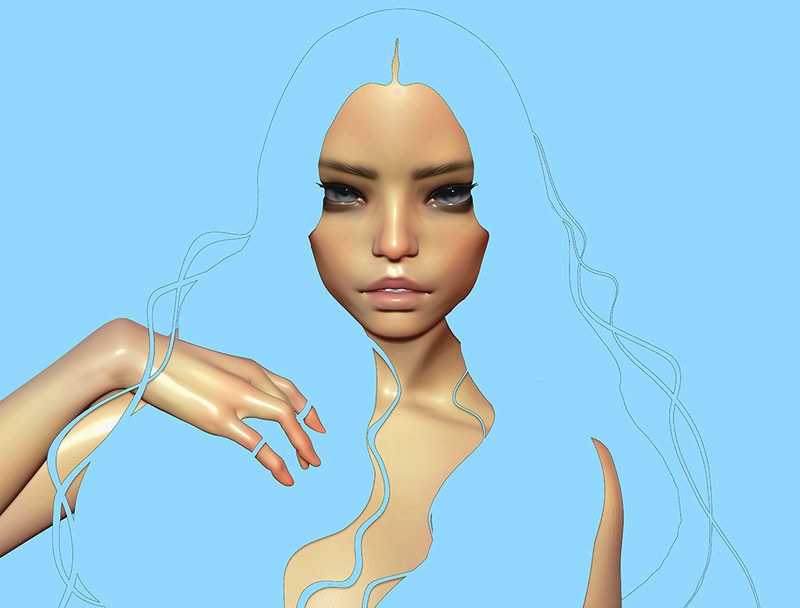 Cezar Brandão é um artista digital e ilustrador lá de São Paulo. Seu trabalho é voltado para retratos que usam muito bem de espaços negativos e de diferentes gradientes e tons. Algumas vezes, essas ilustrações me lembram um pouco o trabalho do Alphonse Mucha. 