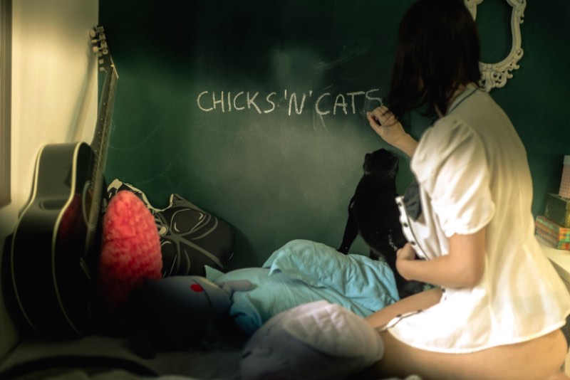 Eli Firmeza é fotógrafo e resolveu criar um projeto fotográfico que misturasse gatos de estimação com as mulheres que vivem com eles. E, foi assim que surgiu o Chicks 'n' Cats, uma das séries de fotos mais interessantes que já recebemos por aqui. 