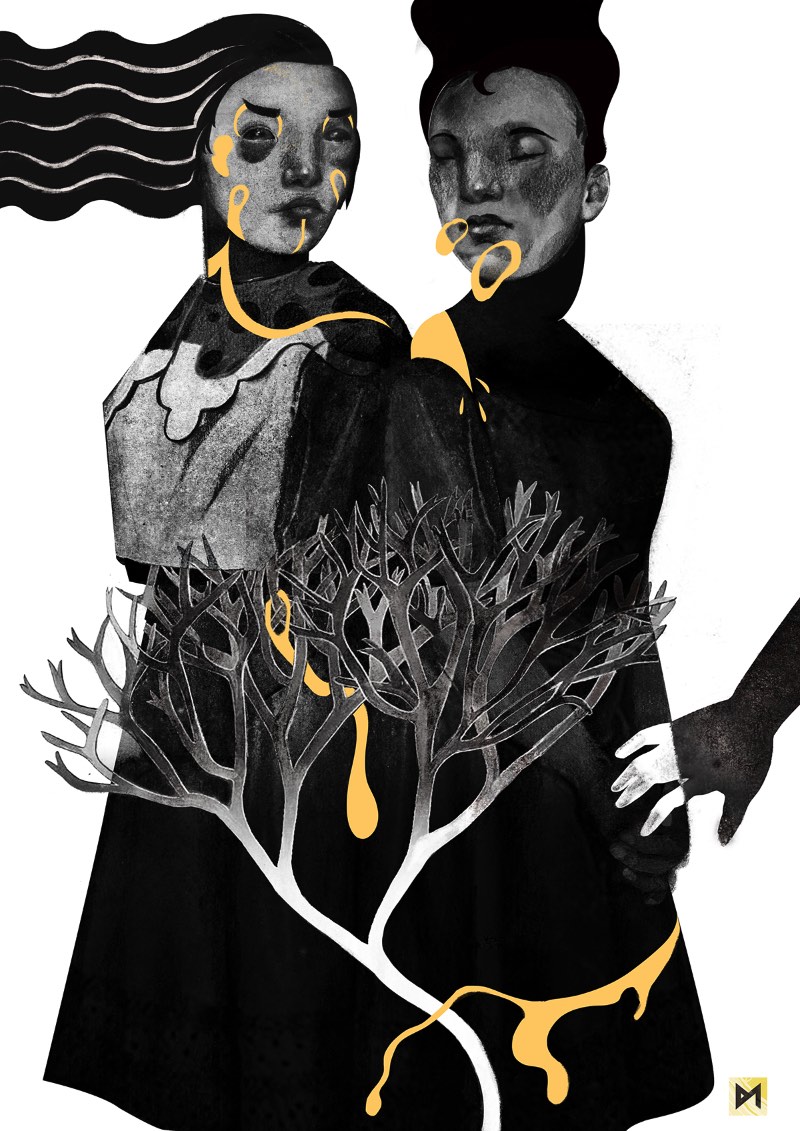 Dagna Majewska é uma artista e ilustradora polonesa residente em Hamburgo, no norte da Alemanha. Suas pinturas tem um estilo meio primitivista e suas ilustração tem um estilo que eu gostaria de poder chamar de grotesco. Pessoalmente, eu adorei o trabalho dela que vi no behance.