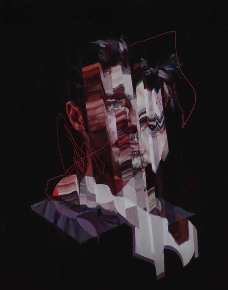 Drew Young é um artista canadense que cria pinturas que usam do visual do glitch e da colagem de um jeito bem interessante. Navegar pelo portfólio dele é uma experiência bem interessante já que dá para perceber muito bem as fases e mudanças no estilo desse artista de British Columbia.