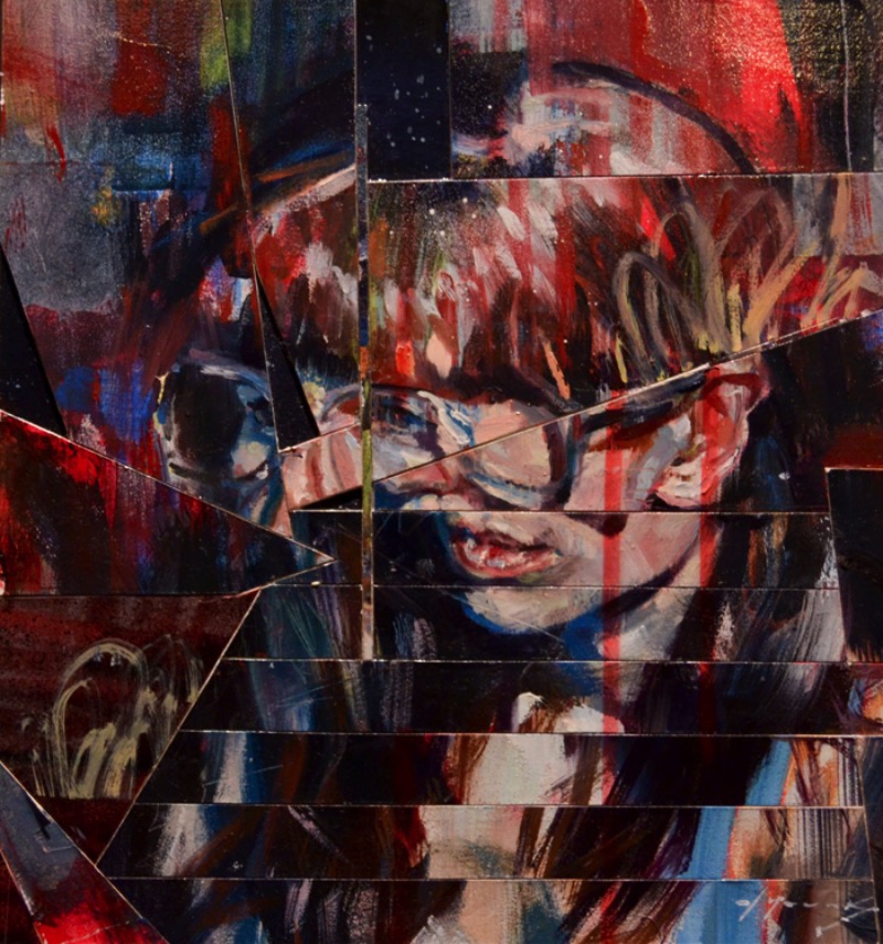 Drew Young é um artista canadense que cria pinturas que usam do visual do glitch e da colagem de um jeito bem interessante. Navegar pelo portfólio dele é uma experiência bem interessante já que dá para perceber muito bem as fases e mudanças no estilo desse artista de British Columbia.