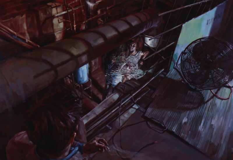 Drew Young é um artista canadense que cria pinturas que usam do visual do glitch e da colagem de um jeito bem interessante. Navegar pelo portfólio dele é uma experiência bem interessante já que dá para perceber muito bem as fases e mudanças no estilo desse artista de British Columbia.