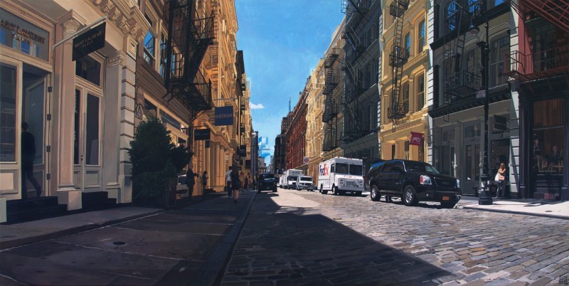 Luis Perez é um artista espanhol cujo estilo de pinturas hiper realistas tem a proposta de reviver o Regionalismo, estilo americano que costumava retratar cenas dinâmicas da vida urbana e rural. Quando você der uma olhada nas imagens abaixo, tente manter esse detalhe em mente. 