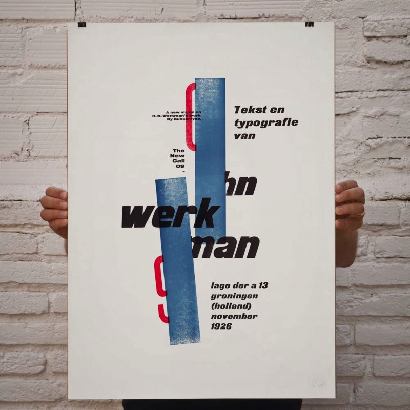 The New Call (1 & 2) é o mais novo projeto do Bunkertype onde os conceitos visuais de H.N. Werkman são retrabalhados com o foco em uma reinterpretação mais madura e pessoal. Nos posters que você vai ver logo abaixo, o objetivo era o de expandir os recursos usados no trabalho final. Dessa forma acabou surgindo uma série de imagens inspiradas no conceito criado por H.N. Werkman.