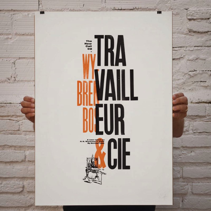 The New Call (1 & 2) é o mais novo projeto do Bunkertype onde os conceitos visuais de H.N. Werkman são retrabalhados com o foco em uma reinterpretação mais madura e pessoal. Nos posters que você vai ver logo abaixo, o objetivo era o de expandir os recursos usados no trabalho final. Dessa forma acabou surgindo uma série de imagens inspiradas no conceito criado por H.N. Werkman.