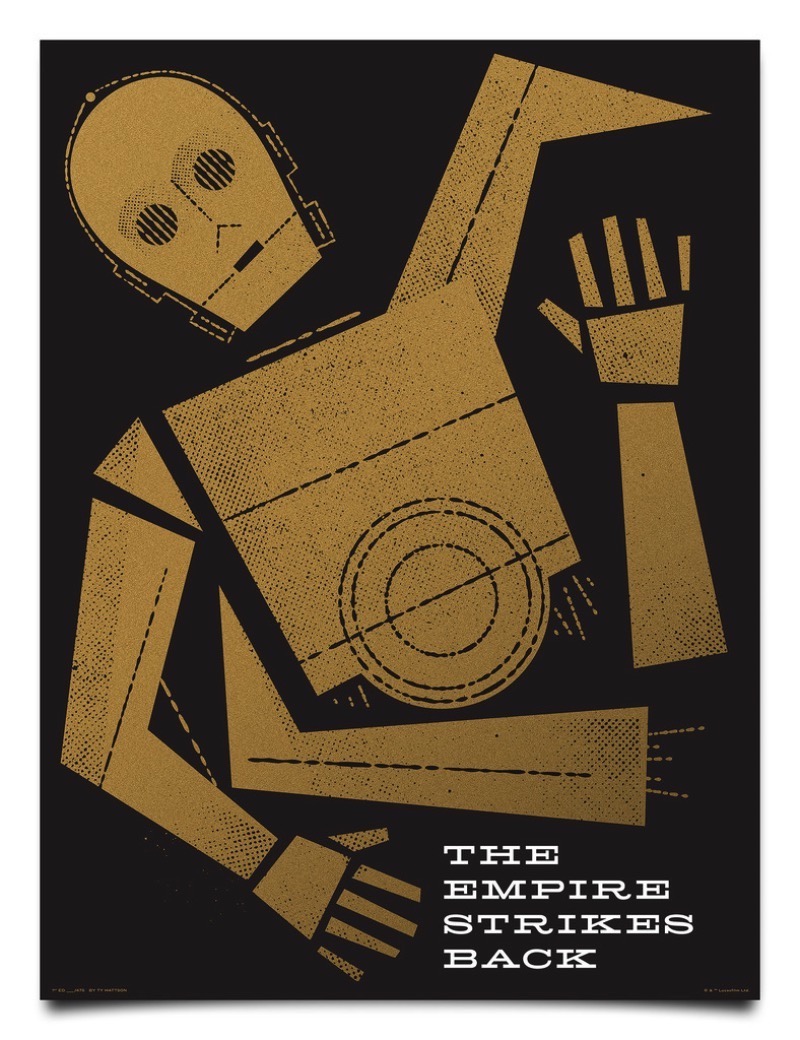 Ty Mattson cresceu no final dos anos setenta e, claro que, Star Wars foram uma grande influência visual para ele. Agora, com o lançamento de uma nova trilogia, ele se deparou com o desafio de usar seu estilo de ilustração para criar posters para a trilogia original da série. 