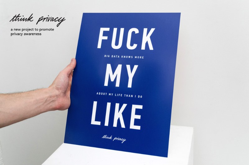 Think Privacy é uma coleção de posters criados pelo pessoal da Privacy Gift Shop lá de Nova Iorque. A ideia por trás desses posters era promover uma maior consciência sobre a privacidade online no seu escritório ou mesmo em casa. Cada poster vem com uma cor diferente e chamam a atenção para temas como privacidade, meta data e vigilância permanente. 