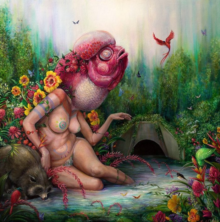 As pinturas de Hannah Faith Yata mostram uma miríade de conceitos políticos que vão desde a degradação ambiental até temas de injustiça moral e passando pelo feminismo. Tudo isso é mostrado através de cenas de uma natureza quase caótica onde mulheres semi nuas aparecem com cabeças de peixes como se essas máscaras escondessem algo ainda mais estranho.