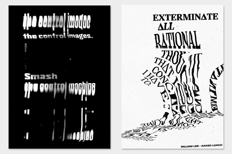 O designer espanhol Ruben Montero resolveu distorcer alguns experimentos tipográficos usando um scanner e um pouco de movimento. Foi assim que surgiu seu projeto de tipografia distorcida chamado Scanmania. O designer usou de frases e textos literários para brincar e distorcer imagens. Depois disso, ele manipulava as imagens usando um scanner e, no final, surgiram alguns posters com os seus experimentos favoritos.