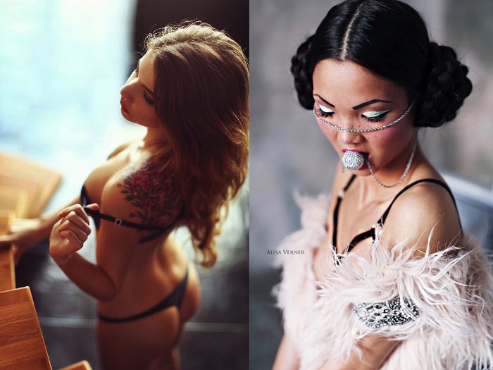 Para Alisa Verner, fotografia é mais do que criar imagens. Fotografia, para ela, é um mundo mágico de luz e beleza. Uma mistura inesquecível de emoções que acontece entre a modelo e o fotógrafo. Essa mistura de emoções gera uma energia que carrega a todos e que transforma a fotografia em algo muito maior. E é nesse mar de sensualidade e visões sexuais que ela trabalha.