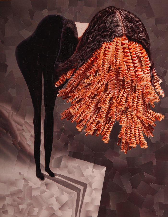 O que eu mais gosto no trabalho de colagens da Lola Dupre é o lado orgânico e manual que elas tem. Isso ocorre por que a artista usa e abusa das referências da estética Dadaísta do início do século 20 e trabalha exclusivamente com papel e tesouras. É por isso que as imagens que ela cria parecem tão diferentes desse mundo digital que vivemos hoje em dia. 
