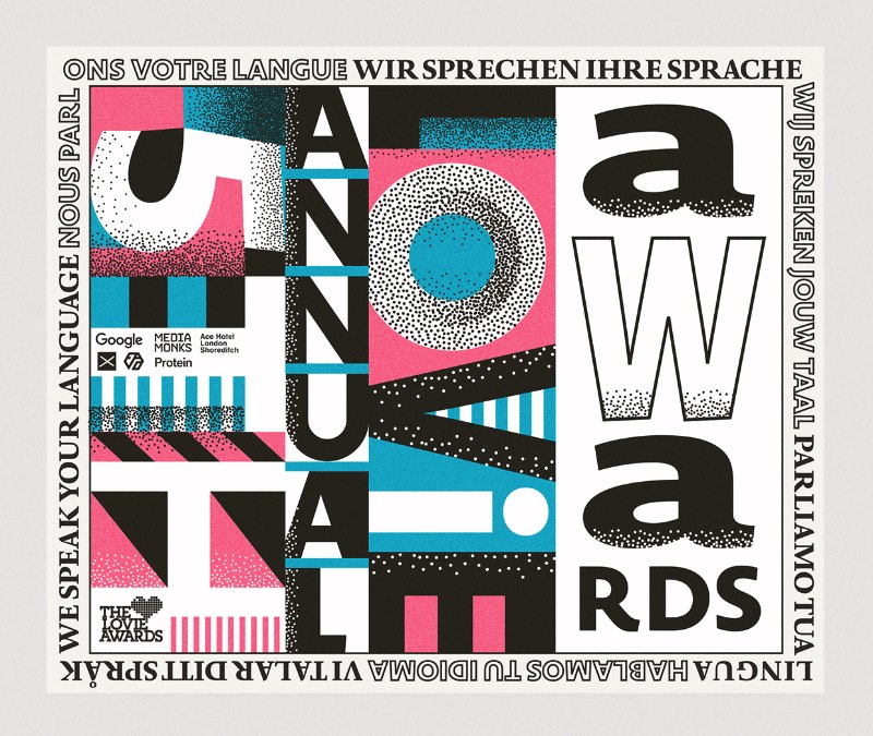 Linguagem é complicado, a Internet é universal. Esse foi o princípio por trás do sistema de identidade visual criado para a quinta edição do anual Lovie Awards. Esse foi o complicado trabalho que o pessoal do Royal Studio lá de Porto recebeu. Como essa premiação acontece na língua local de cada um dos países europeus, o desafia era fazer com que todas essas línguas fizessem sentido juntas. Dai veio o conceito de que, no Lovie Awards, nós falamos a sua língua.