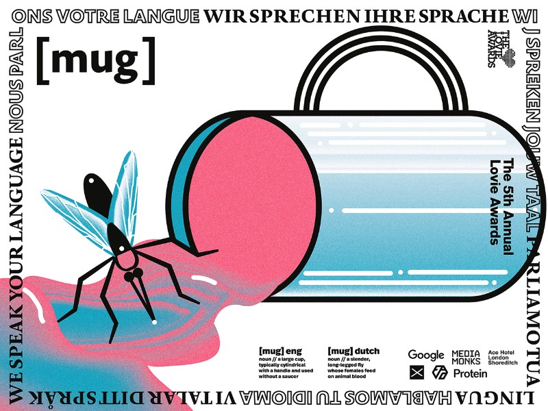 Linguagem é complicado, a Internet é universal. Esse foi o princípio por trás do sistema de identidade visual criado para a quinta edição do anual Lovie Awards. Esse foi o complicado trabalho que o pessoal do Royal Studio lá de Porto recebeu. Como essa premiação acontece na língua local de cada um dos países europeus, o desafia era fazer com que todas essas línguas fizessem sentido juntas. Dai veio o conceito de que, no Lovie Awards, nós falamos a sua língua.