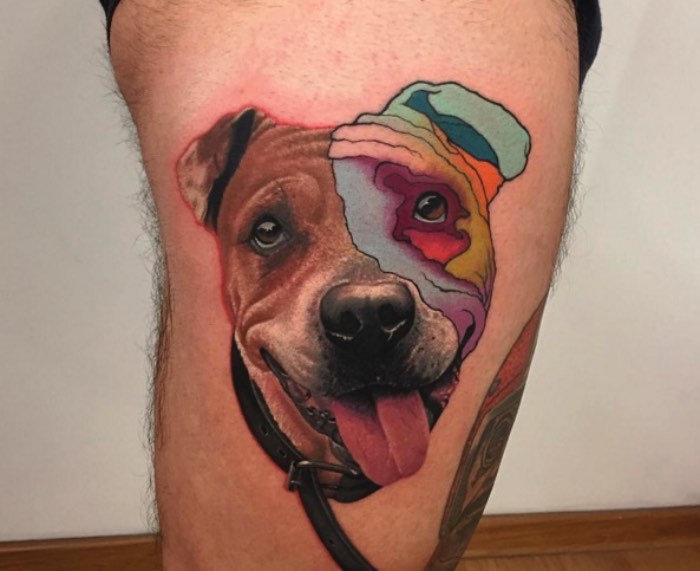 Rafael Makarov vem da Polônia mas seu trabalho de tatuagem vem com outro nome: Dzikson Wild. E, com esse pseudônimo, um novo estilo de tatuagem acabou surgindo. O antigo estilo foto realista que Makarov seguia foi substituído por uma mistura bem maluca de desenhos animados, aquarelas, ilustração e alguma coisa de realismo.