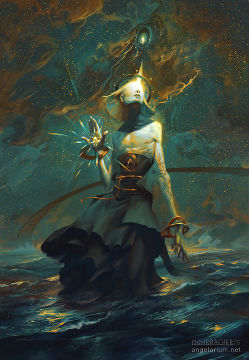 Em tempos antigos, The Watchers eram anjos que vieram para a Terra para ajudar os humanos com o Universo. Mas eles se tornaram orgulhosos demais e foram quase destruídos com o tempo. Essa é a história por trás de uma das criações do ilustrador americano Peter Mohrbacher. Nas imagens abaixo você vai poder ver algumas das ilustrações que ele criou para seu projeto chamado Angelarium. É lá que vivem suas criações e é lá que você pode aprender ainda mais sobre esse mundo de fantasia.