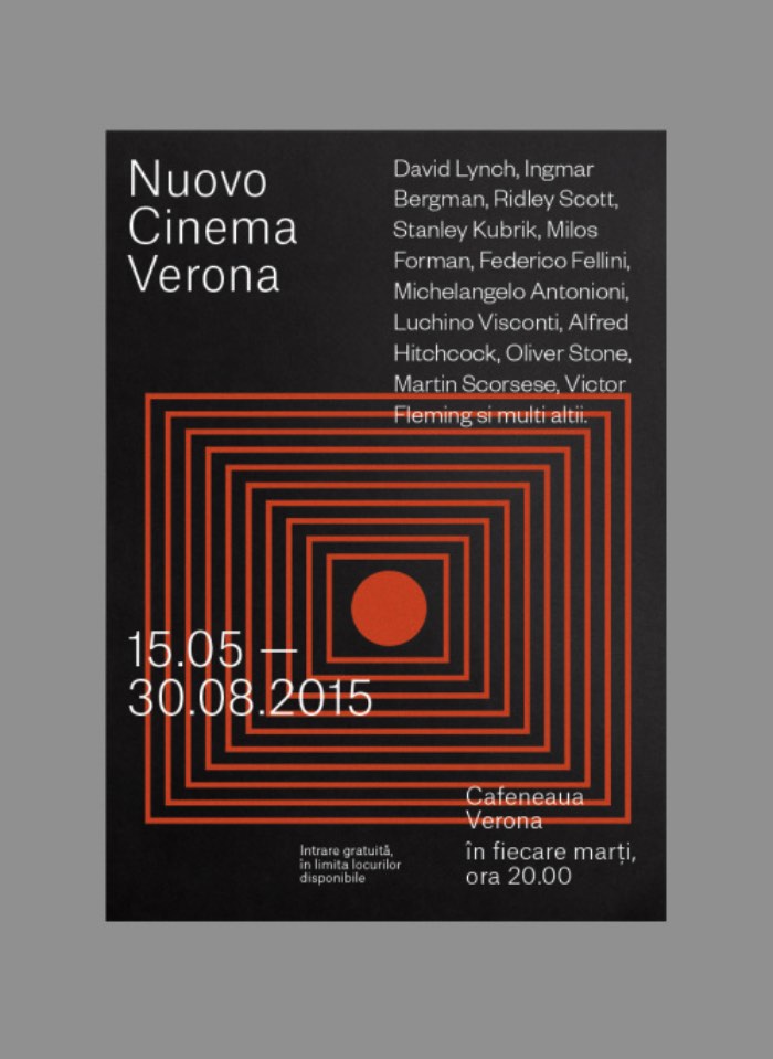 Bogdan Ceausescu é o nome do diretor de arte baseado em Bucareste cujo trabalho de posters me chamou muito a atenção. Desde seus posters voltados para músicos como The Funk Overdrive Series até o que ele produziu para eventos culturais e cinema. Muitos desses posters seguem um visual retrô, com um uso bem interessante de fontes grandes e sem serifas.