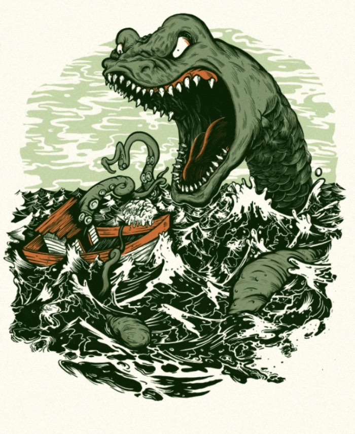 Geordan Moore vem de Halifax, no estado canadense da Nova Escócia, e é de lá que ele mantém o controle criativo do The Quarrelsome Yeti. Esse é o nome do estúdio de ilustração e estamparia onde ele cria ilustrações originais, posters impressos a mão, camisetas e posters feitos por silk screen. E todo esse material está a venda no Etsy dele. 