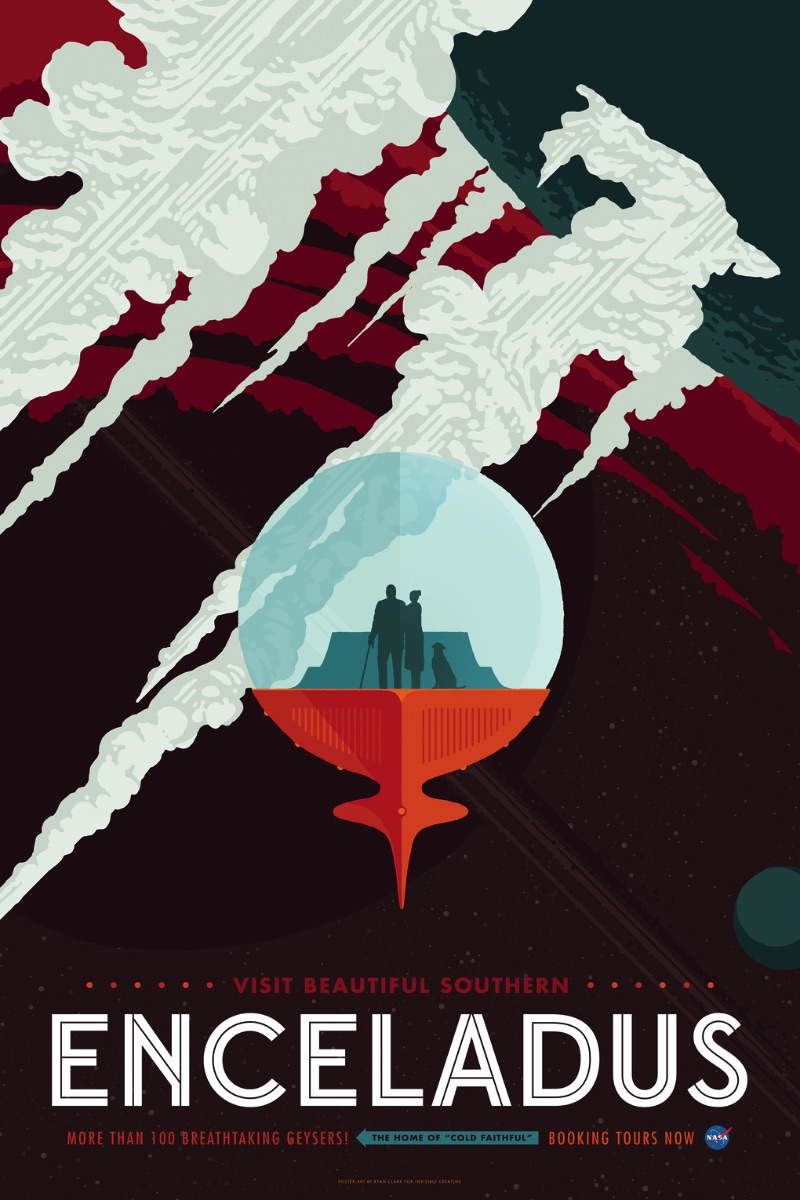 Essa semana, o escritório de design americano conhecido como Invisible Creature anunciou uma série de três posters criados para o Jet Propulsion Laboratory da NASA. Esses posters ilustrados foram feitos pela empresa para serem dados como presentes para a equipe do laboratório, incluindo ai todos os cientistas, engenheiros e oficiais do governo. No futuro, a NADA foi liberar, gratuitamente, cópias digitais do material e você pode comprar alguns posters direto no site do Invisible Creatures. 