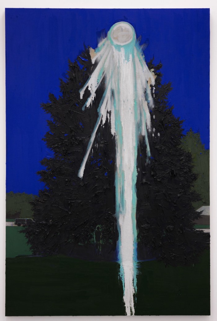 Kim Dorland supera as fronteiras da pintura através de uma exploração de memória, material, identidade, lugar e nostalgia. Sua referência visual é a paisagem canadense e seu apetite por história e por uma nova linguagem. Ele se recusa a ficar preso a apenas uma forma de produzir sua arte e você pode ver isso muito bem na natureza de suas pinturas. Algumas vezes, os quadros são cobertos por tinta acrílica, outras vezes é tinta de spray. E suas experimentações não ficam só por ali.